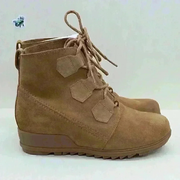 Sorel Evie Women’s Brown Suede Leather Lace Up Boots Size US 10 - Picture 7 of 10